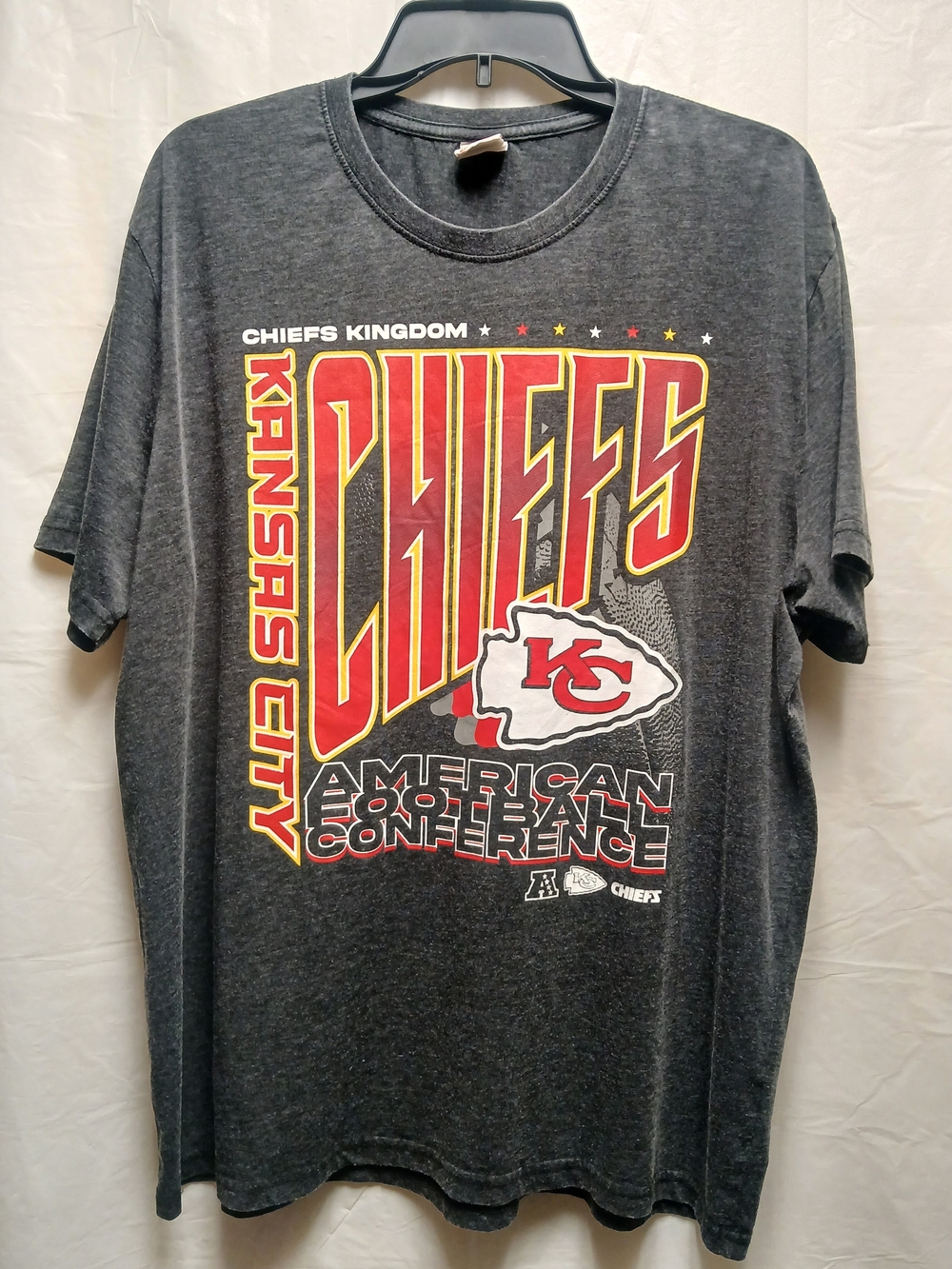 NFL Kansas City Chiefs Men's Graphic T-Shirt - Charcoal
